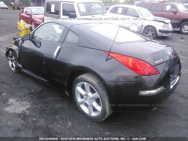 JN1BZ34DX8M706848 - 2008 NISSAN 350Z COUPE BLACK photo 3