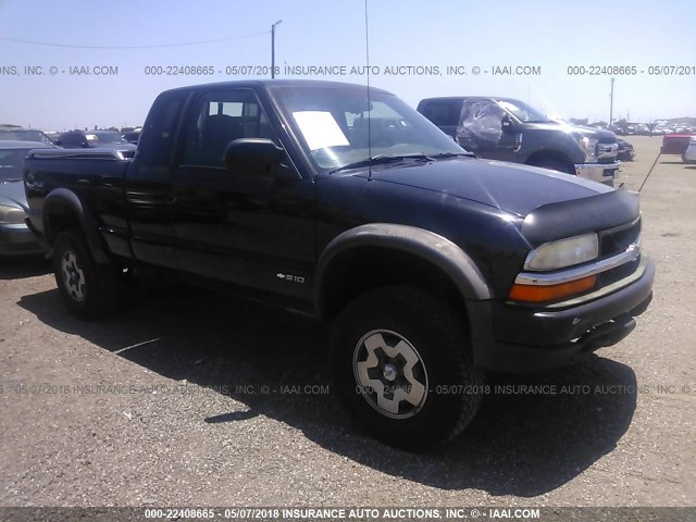 1GCCT19W5Y8149714 - 2000 CHEVROLET S TRUCK S10 BLACK photo 1