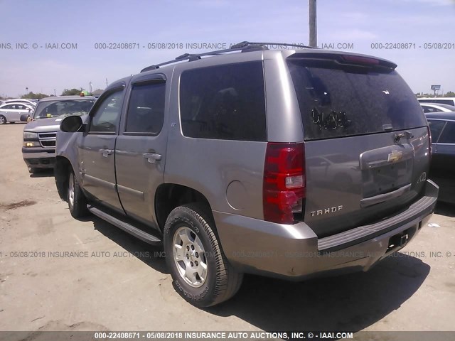 1GNEC13097R145324 - 2007 CHEVROLET TAHOE C1500 GRAY photo 3