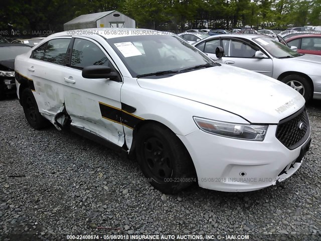 1FAHP2L83DG134788 - 2013 FORD TAURUS POLICE INTERCEPTOR WHITE photo 1