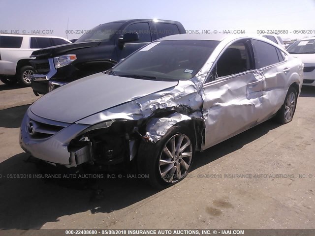 1YVHZ8DH3C5M14656 - 2012 MAZDA 6 I SILVER photo 2