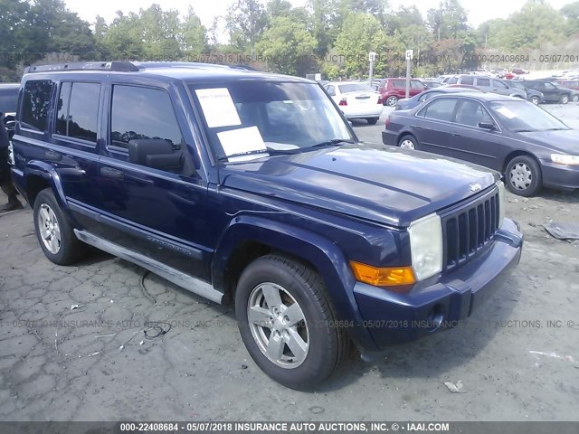 1J8HG48N16C212282 - 2006 JEEP COMMANDER ლურჯი ფოტო 1