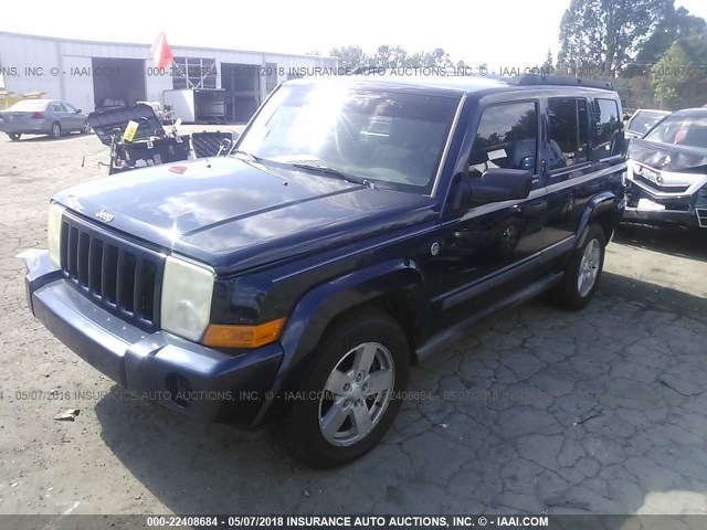 1J8HG48N16C212282 - 2006 JEEP COMMANDER ლურჯი ფოტო 2