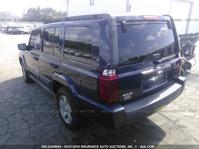 1J8HG48N16C212282 - 2006 JEEP COMMANDER ლურჯი ფოტო 3