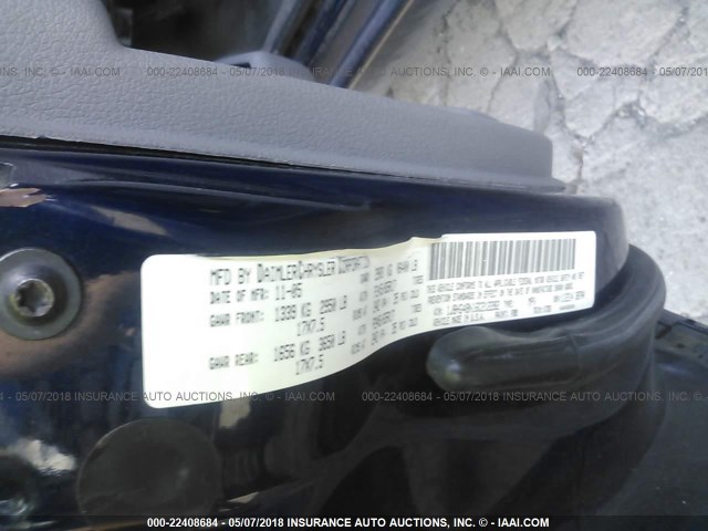 1J8HG48N16C212282 - 2006 JEEP COMMANDER ლურჯი ფოტო 9