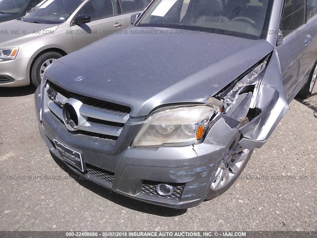 WDCGG5GB5CF738578 - 2012 MERCEDES-BENZ GLK 350 SILVER photo 6