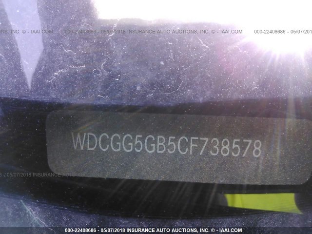 WDCGG5GB5CF738578 - 2012 MERCEDES-BENZ GLK 350 SILVER photo 9