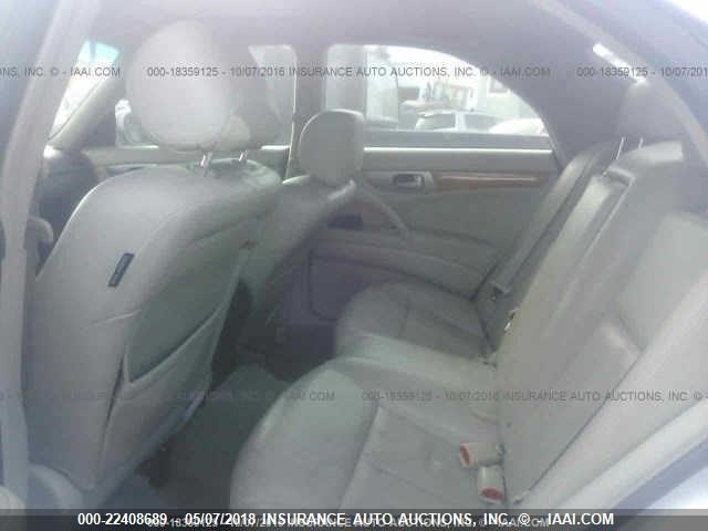 JNKAY41E83M003786 - 2003 INFINITI M45 SILVER photo 8