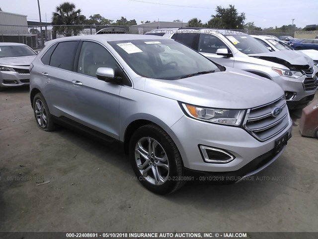 2FMPK4K94GBB44313 - 2016 FORD EDGE TITANIUM SILVER photo 1