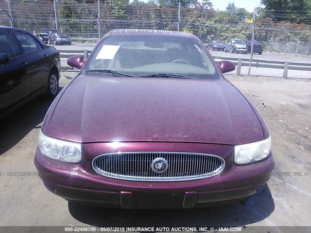 1G4HP54K1Y4191743 - 2000 BUICK LESABRE CUSTOM MAROON photo 6