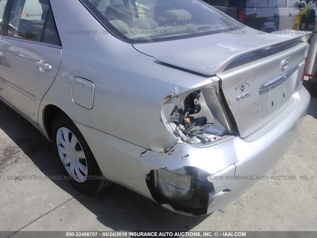 JTDBE32K563056422 - 2006 TOYOTA CAMRY LE/XLE SILVER photo 6