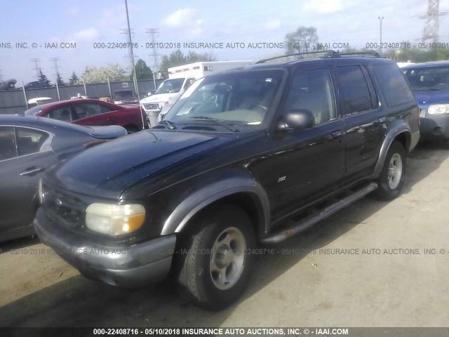 1FMZU73E6YZB54078 - 2000 FORD EXPLORER XLT BLACK photo 2