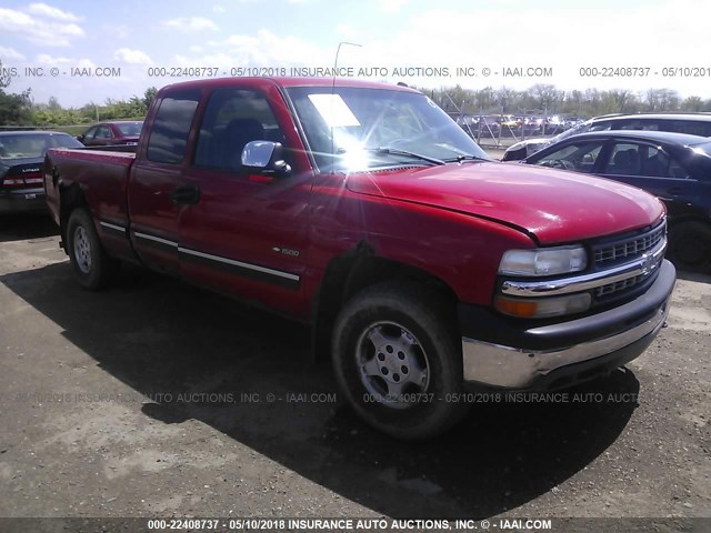 1GCEK19T7YE305271 - 2000 CHEVROLET SILVERADO K1500 RED photo 1