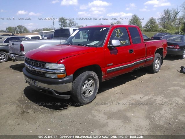 1GCEK19T7YE305271 - 2000 CHEVROLET SILVERADO K1500 RED photo 2