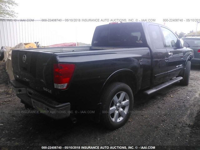 1N6AA06C78N320754 - 2008 NISSAN TITAN XE/SE/LE/PRO-4X BLACK photo 4