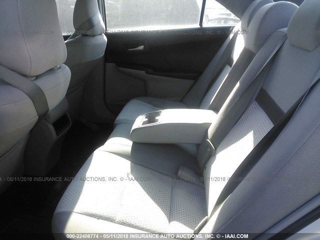 4T4BF1FK8CR269464 - 2012 TOYOTA CAMRY SE/LE/XLE 银色 照片 8