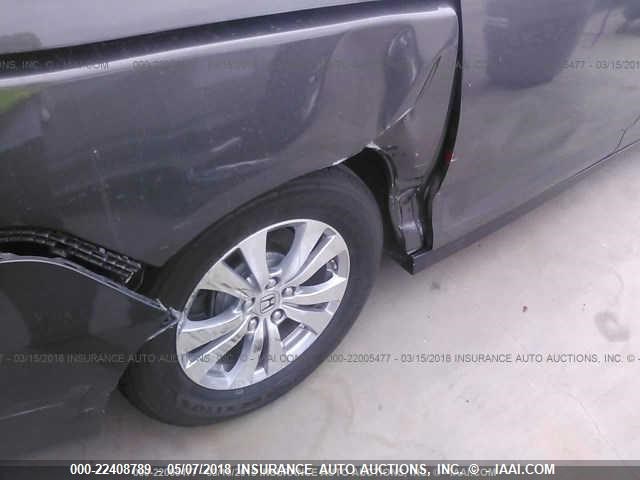 5FNRL5H67EB016421 - 2014 HONDA ODYSSEY EXL GRAY photo 6