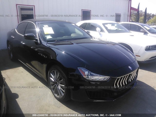 ZAM57XSA2J1277000 - 2018 MASERATI GHIBLI BLACK photo 1