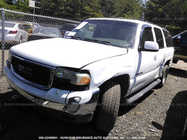 3GKEC16Z63G216285 - 2003 GMC YUKON XL C1500 WHITE photo 2