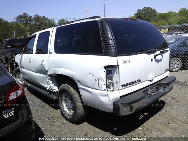 3GKEC16Z63G216285 - 2003 GMC YUKON XL C1500 WHITE photo 3