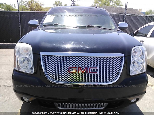 1GKFK63818J202512 - 2008 GMC YUKON DENALI BLACK photo 6