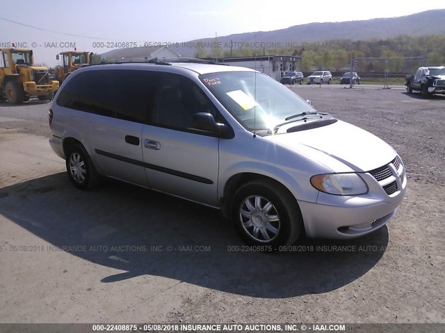 2D8GP74L33R229159 - 2003 DODGE GRAND CARAVAN EX SILVER photo 1