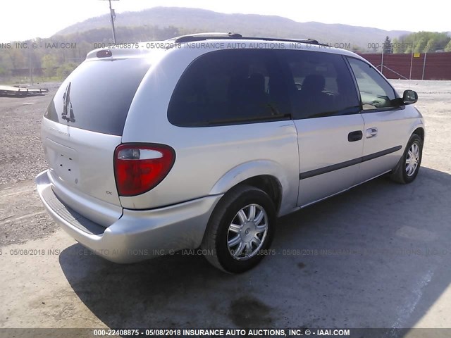 2D8GP74L33R229159 - 2003 DODGE GRAND CARAVAN EX SILVER photo 4