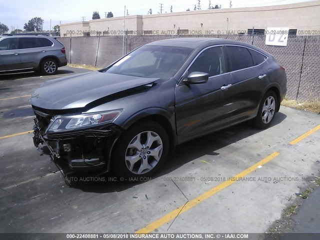 5J6TF1H52CL003688 - 2012 HONDA CROSSTOUR EXL GRAY photo 2