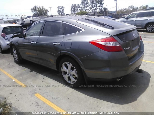 5J6TF1H52CL003688 - 2012 HONDA CROSSTOUR EXL ნაცრისფერი ფოტო 3