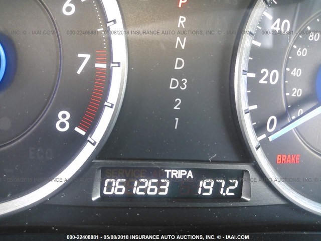 5J6TF1H52CL003688 - 2012 HONDA CROSSTOUR EXL ნაცრისფერი ფოტო 7