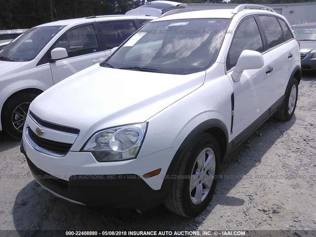 3GNAL2EK6DS618785 - 2013 CHEVROLET CAPTIVA LS WHITE photo 2