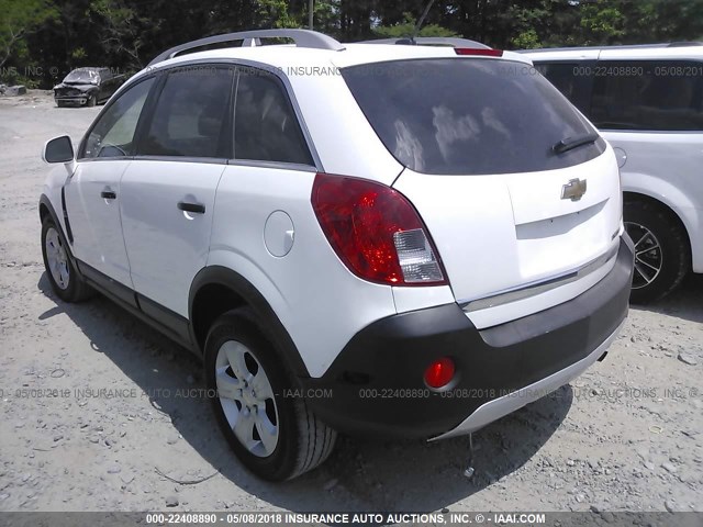 3GNAL2EK6DS618785 - 2013 CHEVROLET CAPTIVA LS WHITE photo 3