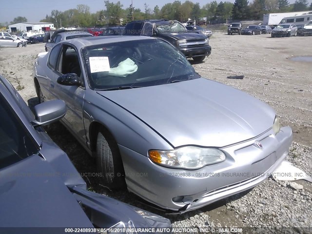 2G1WX12K749259812 - 2004 CHEVROLET MONTE CARLO SS ვერცხლისფერი ფოტო 1