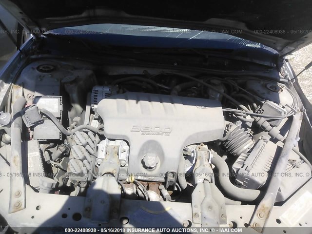 2G1WX12K749259812 - 2004 CHEVROLET MONTE CARLO SS ვერცხლისფერი ფოტო 10