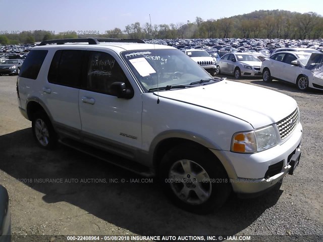 1FMZU74W15UA66619 - 2005 FORD EXPLORER EDDIE BAUER WHITE photo 1