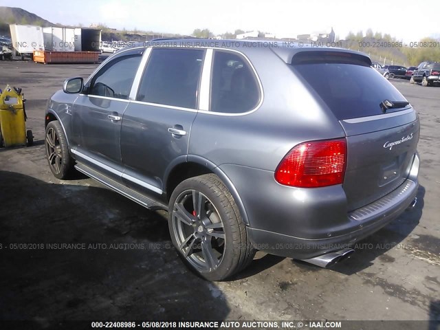 WP1AC29P84LA90945 - 2004 PORSCHE CAYENNE TURBO GRAY photo 3