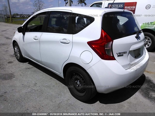 3N1CE2CP1GL400491 - 2016 NISSAN VERSA NOTE S/S PLUS/SV/SL/SR WHITE photo 3