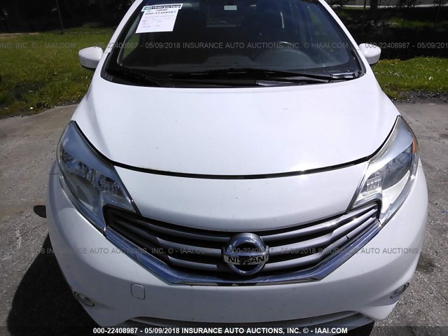 3N1CE2CP1GL400491 - 2016 NISSAN VERSA NOTE S/S PLUS/SV/SL/SR WHITE photo 6