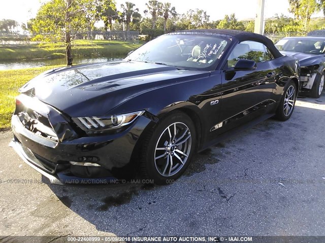 1FATP8FF1H5295102 - 2017 FORD MUSTANG GT BLACK photo 2