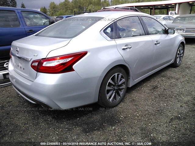 1N4AL3AP4HC143879 - 2017 NISSAN ALTIMA 2.5/S/SV/SL/SR SILVER photo 4