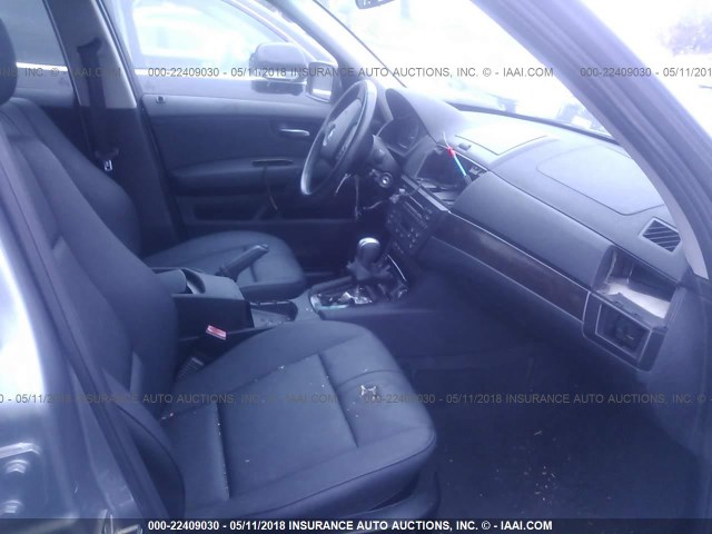 WBXPC93457WJ01473 - 2007 BMW X3 3.0SI SILVER photo 5