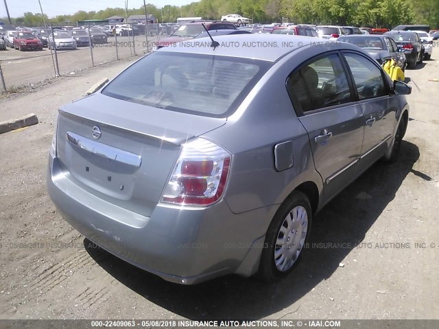 3N1AB6AP1AL681239 - 2010 NISSAN SENTRA 2.0/2.0S/SR/2.0SL SILVER photo 4