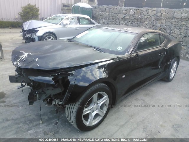 1G1FB1RS0G0159165 - 2016 CHEVROLET CAMARO LT BLACK photo 2