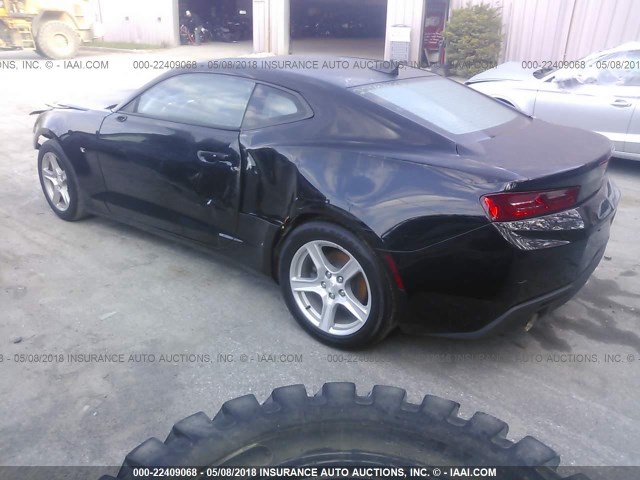 1G1FB1RS0G0159165 - 2016 CHEVROLET CAMARO LT BLACK photo 3