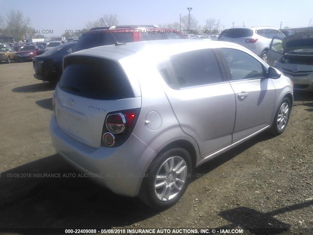 1G1JC6SH8C4180397 - 2012 CHEVROLET SONIC LT SILVER photo 4