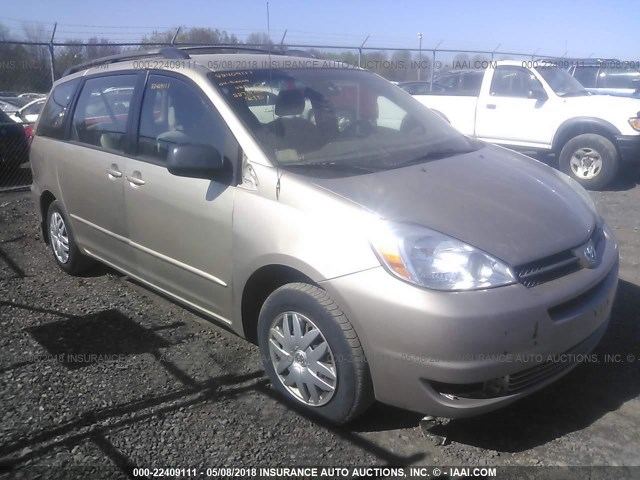 5TDZA23C44S171665 - 2004 TOYOTA SIENNA CE/LE TAN photo 1