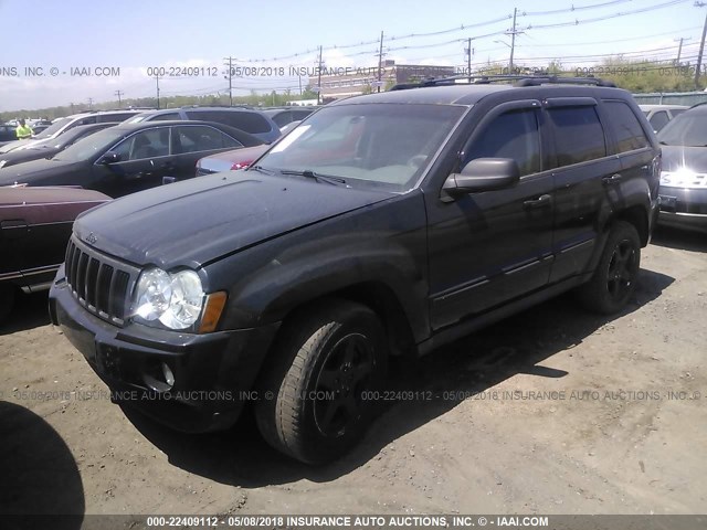 1J4HR58N45C632487 - 2005 JEEP GRAND CHEROKEE LIMITED BLACK photo 2