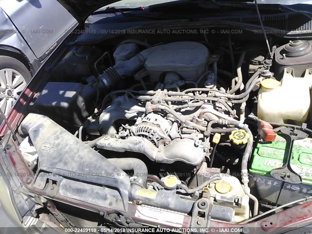 4S3BH675246602097 - 2004 SUBARU LEGACY OUTBACK AWP 栗色 照片 10