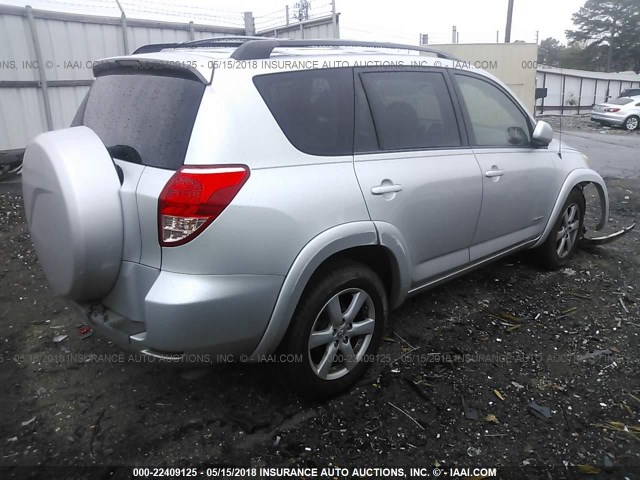 JTMZD31V475052929 - 2007 TOYOTA RAV4 LIMITED SILVER photo 4