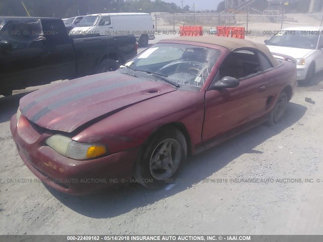 1FALP45TXSF283550 - 1995 FORD MUSTANG GT/GTS RED photo 2